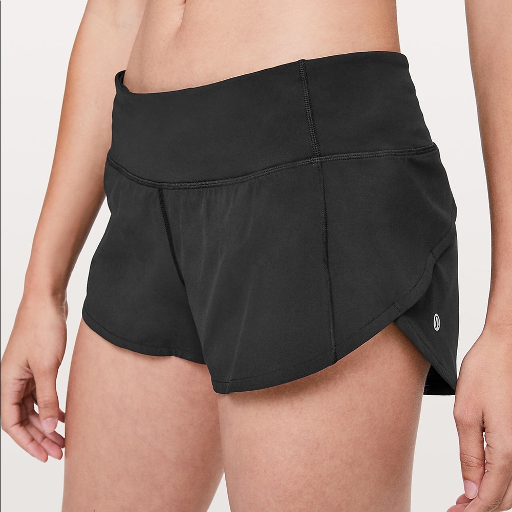 Lululemon Black Speed Up Shorts